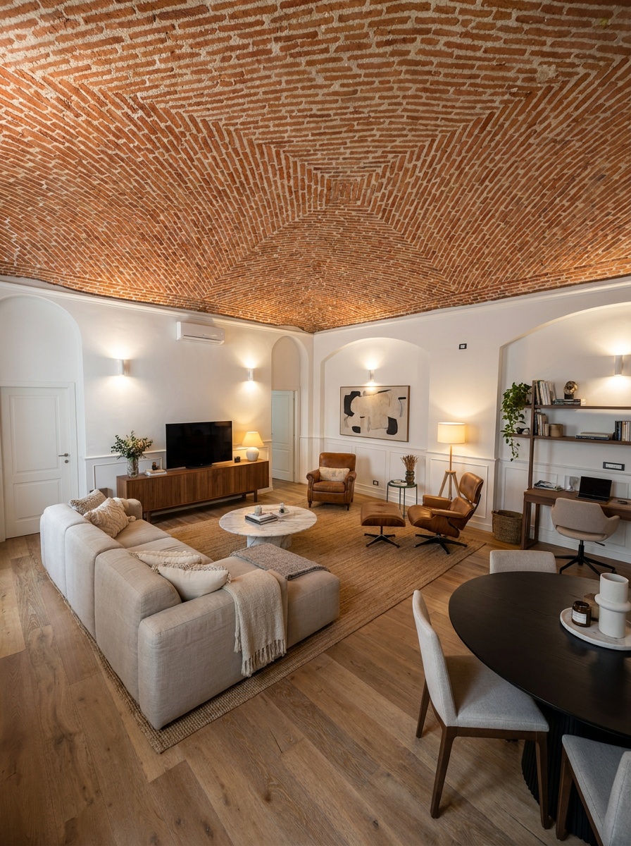 AI-designed living room after AI redesign