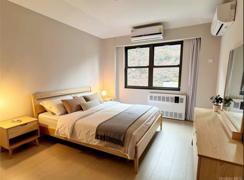 scandinavian bedroom after AI redesign