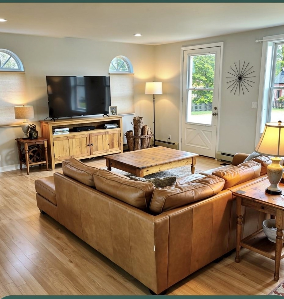 farmhouse living Room after AI redesign